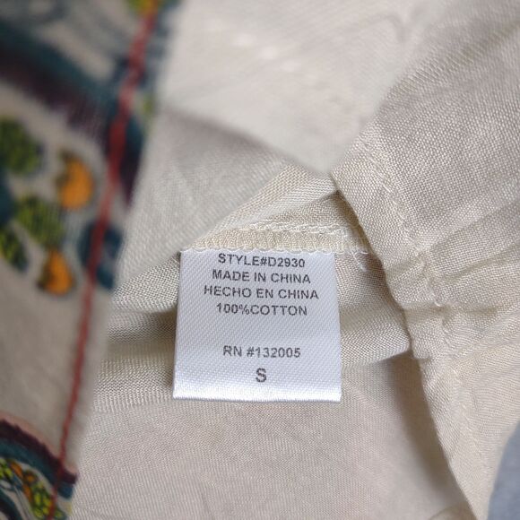 ENTRO Anthropologie Women's S Sleeveless Tunic Top, Crochet Lace, Lined, Boho - Picture 6 of 7